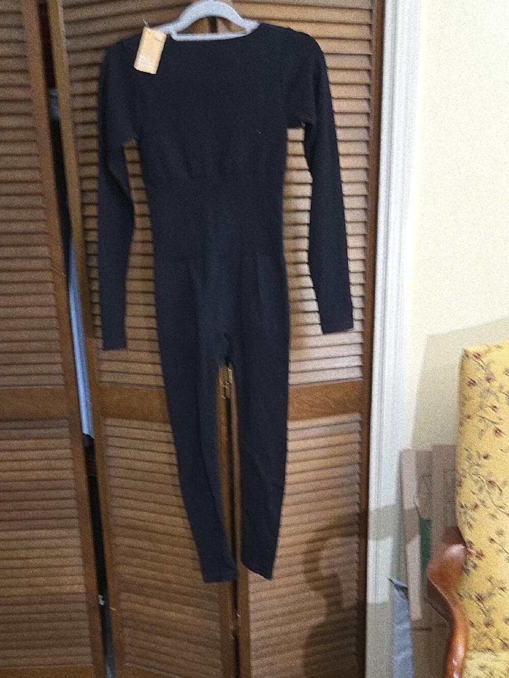 Popilush Black Long-Sleeve Full Body Shapewear Jumpsuit - Picture 6 of 6